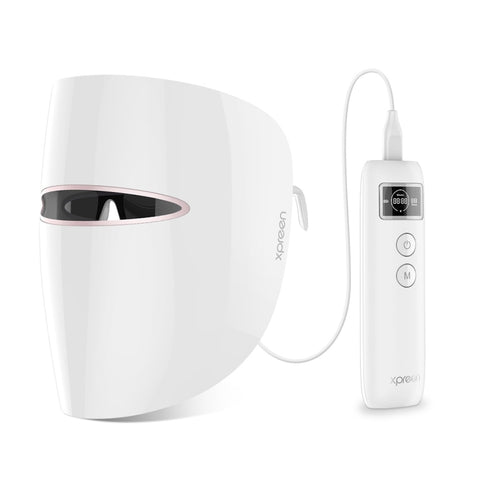 Xpreen Maschera viso per il trattamento dell'acne con terapia della luce blu e rossa
