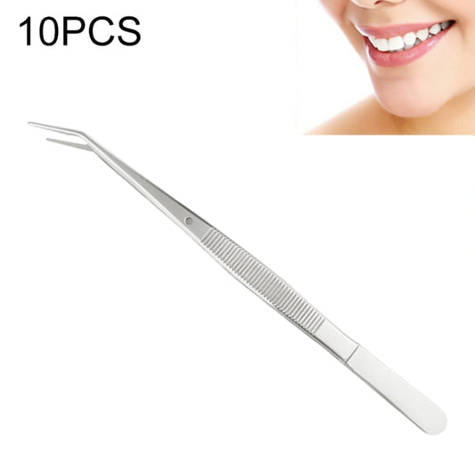 10 pinzette in acciaio inossidabile per strumenti da dentista, Tweezers - Novalix Store