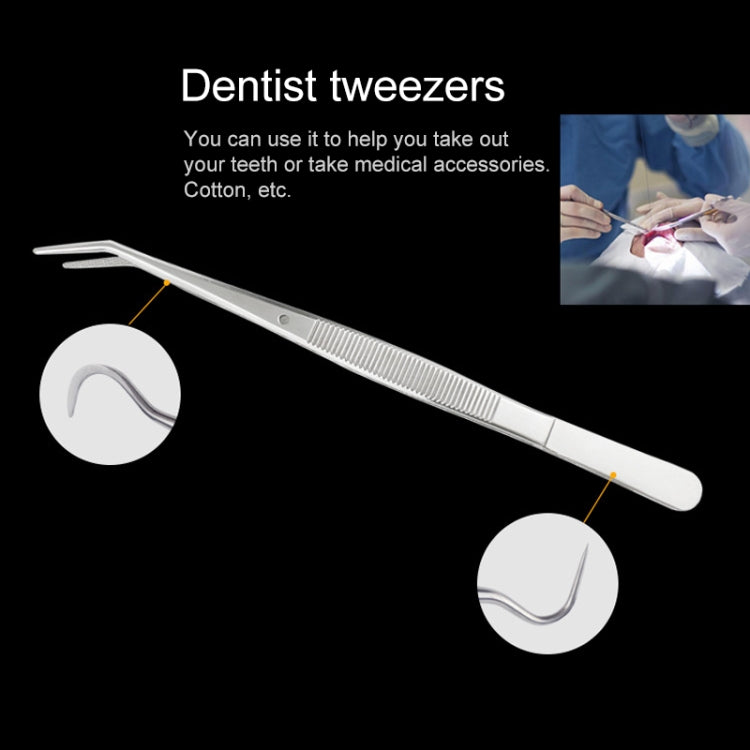 10 pinzette in acciaio inossidabile per strumenti da dentista, Tweezers - Novalix Store