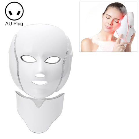 Macchina per la bellezza del viso per il ringiovanimento della pelle della maschera fotonica a LED a 7 colori, presa UK