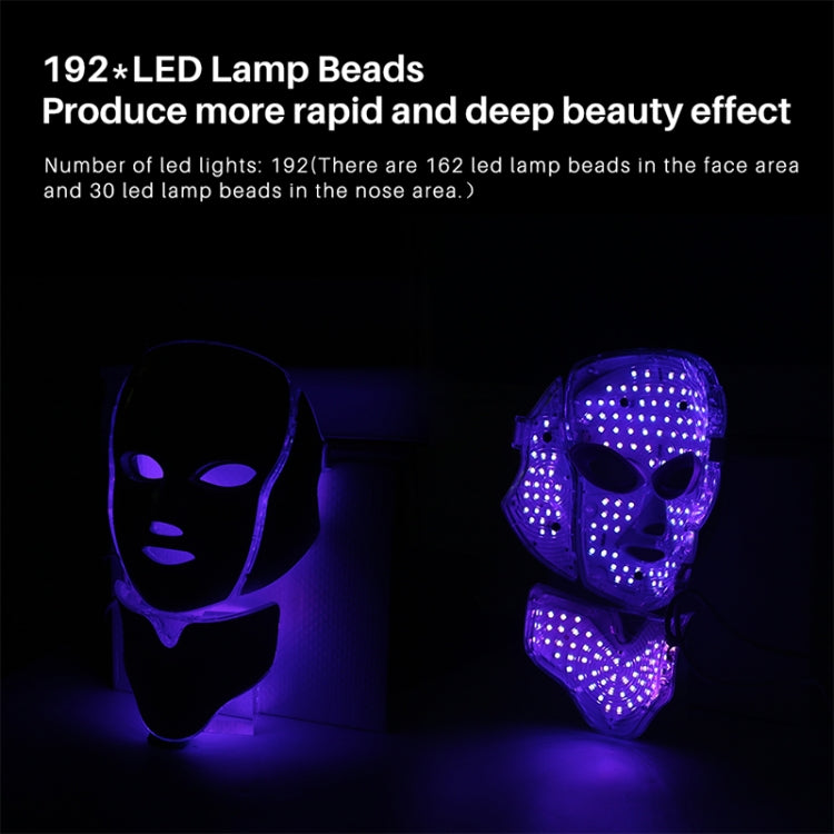 Maschera Facciale 7 Colori LED – Fototerapia per Ringiovanimento Pelle e Bellezza del Viso, Spina Europea - Novalix Store