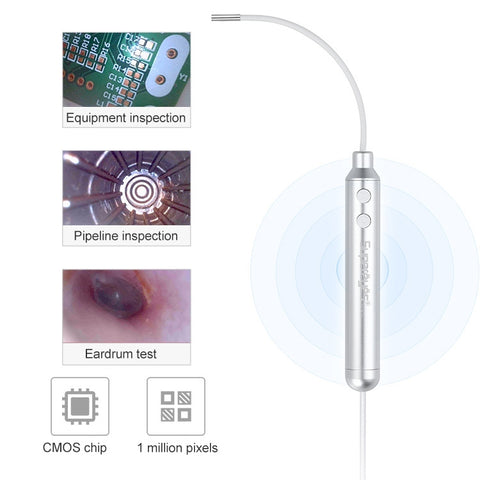 Endoscopio Digitale Supereyes Y001 per Orecchio e Bocca - Fuoco Fisso