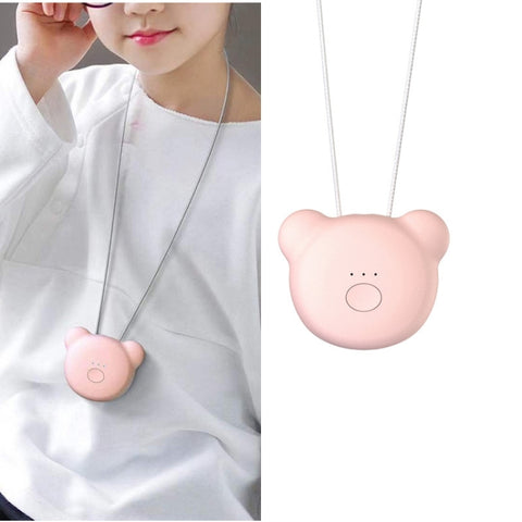 Purificatore d'aria per rimozione di ioni negativi di formaldeide PM2.5 con collo stile mini orso per bambini