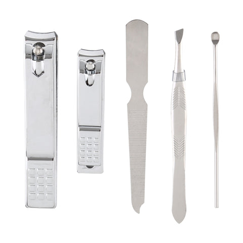 Kit manicure pedicure tagliacapelli 5 in 1 per la cura delle unghie alla moda classica, 5 In 1