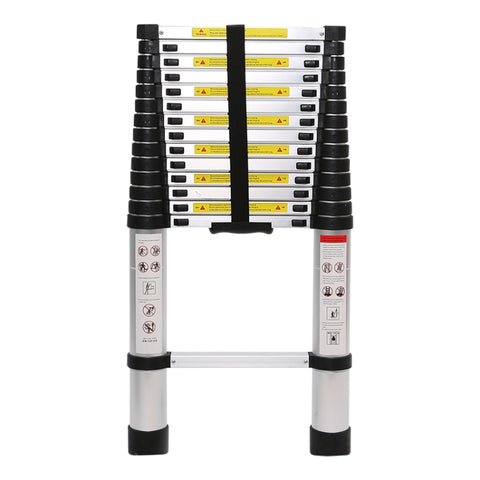 Échelle télescopique unilatérale multifonctionnelle en longueur d'aluminium ispessita, dimensions: 4,4 m, Taille: 4,4 m