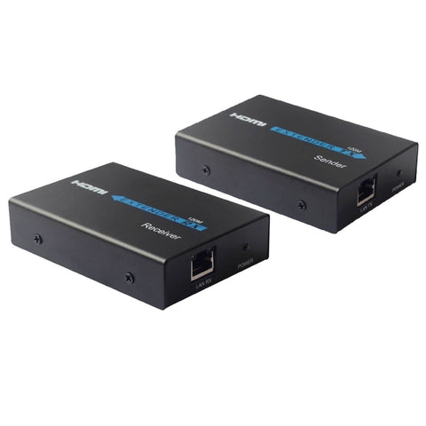 Extender HDMI (ricevitore e mittente) su cavo UTP CAT5e/6 singolo, distanza di trasmissione: 120 m (nero), 120m