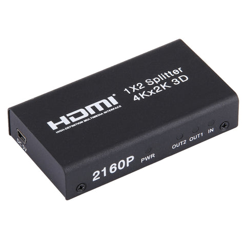 Commutateur répartiteur Mini HDMI 1x2 2160P, prise en charge 4Kx2K, 3D, prise en charge 4Kx2K, 3D