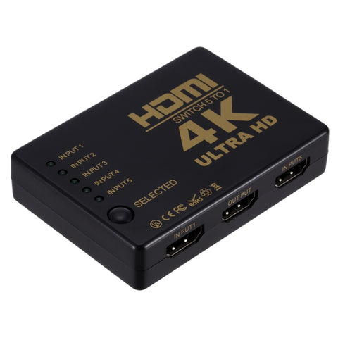 Commutateur HDMI ZMT-968885, commutateur vidéo HD 5 en 1, sortie 4K * 2K avec télécommande, 5 entrées 1 sortie