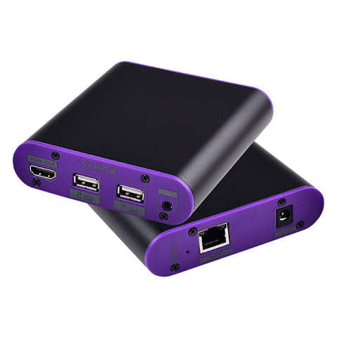 CAT872-KVM Extender HDMI (ricevitore e mittente) su cavo CAT5e/CAT6 con porta USB e funzione KVM, distanza di trasmissione: 200 m, CAT872-KVM