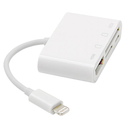NK-103C Adattatore convertitore multifunzione per telefono cellulare 4 in 1 da 8 pin a HDMI, NK-103C