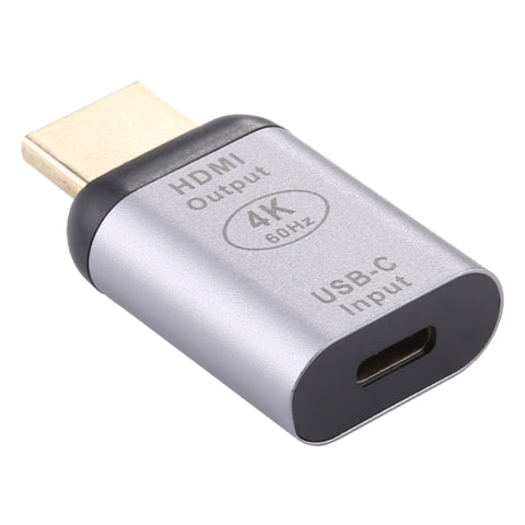 Adaptateur en alliage d'aluminium de type C / USB-C femelle vers câble HDMI, Type-C Femelle vers HDMI Mâle