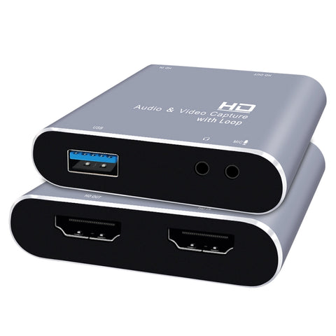 Z37 HDMI femelle + micro vers HDMI femelle + audio + programme d'acquisition audio et vidéo HD USB avec boucle, Z37