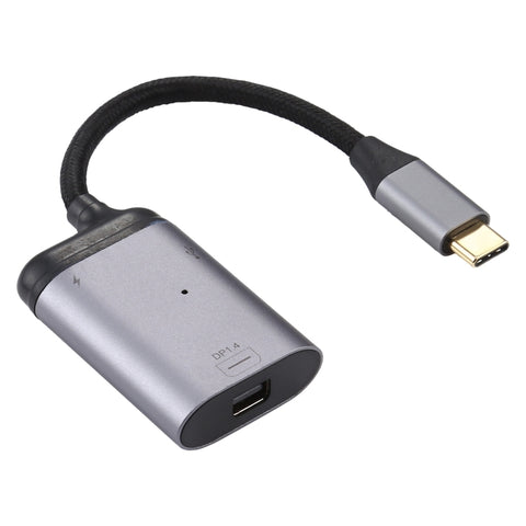 Adaptateur pour la synchronisation de données 4K de USB-C/Type-C à Mini DisplayPort 1.4 + PD, Type-C vers Mini DP