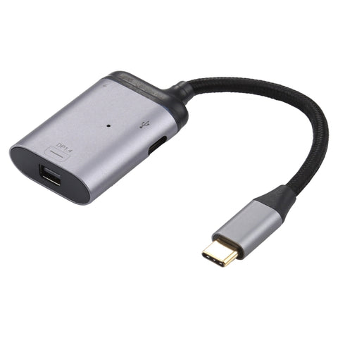 Adaptateur pour la synchronisation de données 4K de USB-C/Type-C à Mini DisplayPort 1.4 + PD, Type-C vers Mini DP