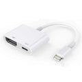 E-Gin-LTH-002 8 Pin Digital AV to HDMI Adapter + USB Charging Port for 1080P HD TV Display Screen Device, E-Gin-LTH-002