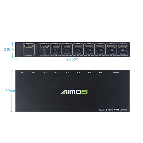 Commutateur KVM HDMI 8 portes AIMOS AM-KVM801, AM-KVM801