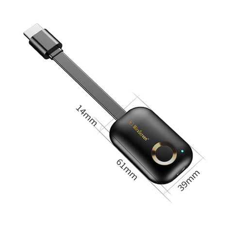 Clé TV MiraScreen G9 Dongle sans fil 2,4 GHz WiFi Dual Core 4K HDMI pour Windows, Android, iOS et Mac OS, compatible avec l'application EZmira, G9 2,4 GHz Dual Core