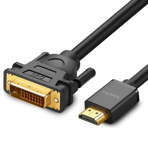 UGREEN DVI D(24+1) maschio a HDMI maschio HD 2K Linea intercambiabile bidirezionale, longueur: 1,5 m, Longueur: 1,5 m