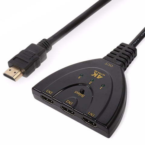 Adattatore per interruttore pigtail HDTV 4K x 2K con ingresso HDMI 3 in 1 Splitter HDMI, 1 in 3