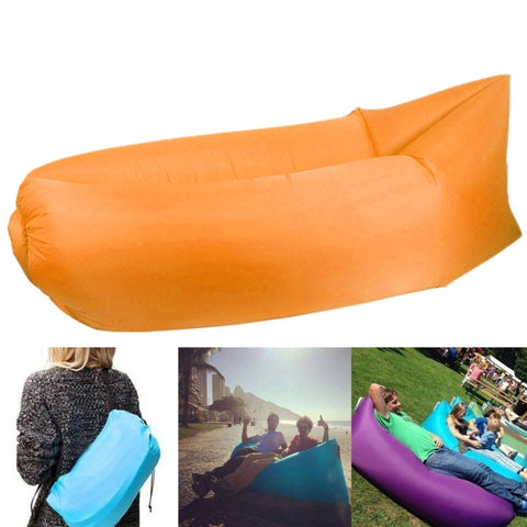 Divano gonfiabile per airbag a compressione in tessuto poliestere, per spiaggia/viaggio/ospitalità/pesca, dimensioni: 185 cm x 75 cm x 50 cm, qualità normale