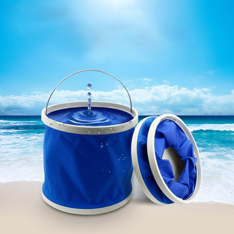 KANEED 11 litri/2,9 galloni in tessuto Oxford scalabile pieghevole comodo secchio per l'acqua per campeggio/lavaggio auto/pesca/escursionismo/spiaggia consegna colore casuale, Scalable Foldable Convenient Water Bucket