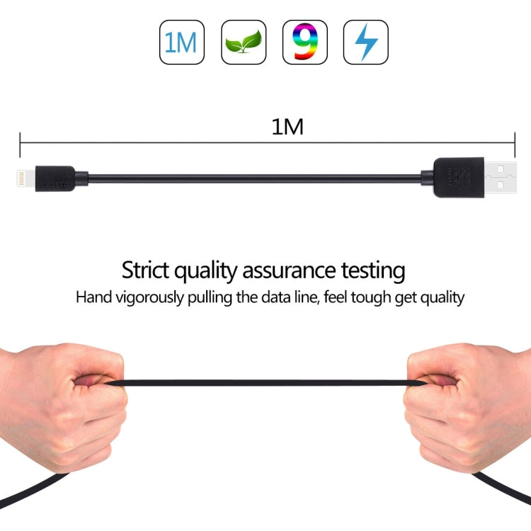 High-Speed 1m 8-Pin USB Charging Cable for iPhone & iPad