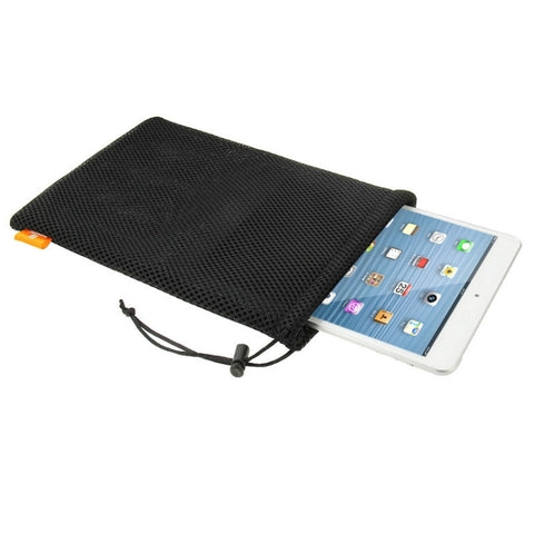 Borsa HAWEEL in nylon con coulisse in rete con cordino per tablet con schermo fino a 7,9 pollici, dimensioni: 24 cm x 16 cm