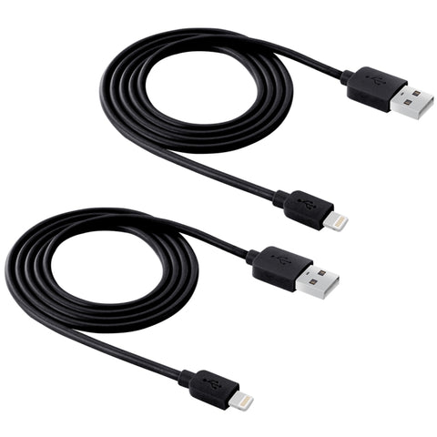 Kit de synchronisation et de synchronisation HAWEEL avec 2 pièces à haute vitesse de 8 broches vers USB de 1 m pour iPhone, iPad, 2 pièces