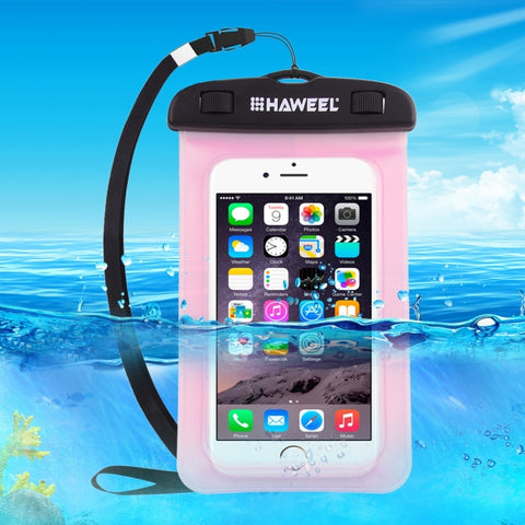 Borsa impermeabile universale trasparente HAWEEL con cordino per iPhone, Galaxy, Huawei, Xiaomi, LG, HTC e altri smartphone