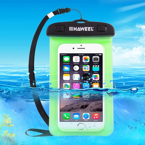 Borsa impermeabile universale trasparente HAWEEL con cordino per iPhone, Galaxy, Huawei, Xiaomi, LG, HTC e altri smartphone