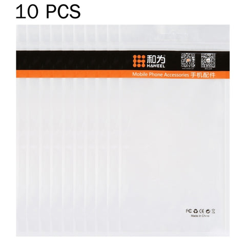 10 PZ HAWEEL 21 cm x 11,5 cm Foro per appendere Trasparente Frontale Bianco Perla Borsa per imballaggio con chiusura a zip per gioielli - Novalix Store