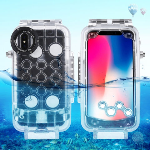 Pour iPhone X / XS Support sous-acquea HAWEEL de 40 m/130 pieds, Support sous-acquea pour photos vidéo réfléchies, Pour iPhone X