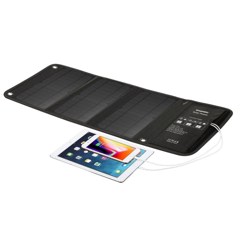 Chargeur de panneau solaire HAWEEL de 21 W avec double porte USB de 5 V 3 A max, panneau de 21 W (B)