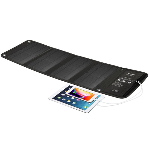 Chargeur de panneau solaire HAWEEL de 28 W avec double porte USB de 5 V 3 A max, panneau de 28 W (B)