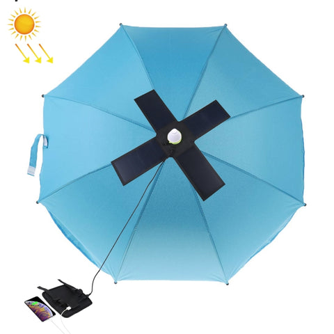 HAWEEL Batterie de Panneau Solaire Supérieure avec Ombrello Pieghevole de 28 W avec Porte USB Doppie de 5 V 3 A Max, Supporte Protocole QC3.0 / FCP / SCP / AFC / SFCP