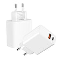 HAWEEL 20W Dual-Port Fast Charger Adapter, EU Plug, Dual-Port Charger EU Plug