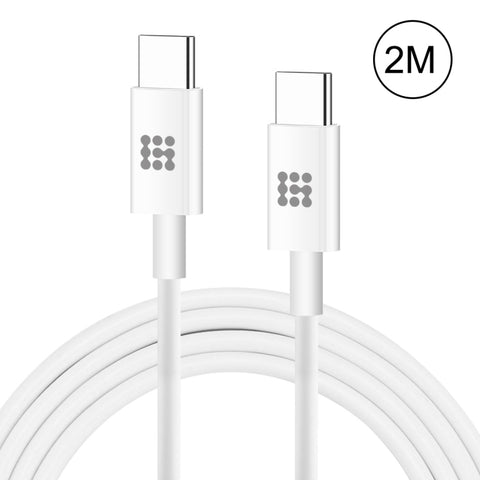 Cavo dati di ricarica rapida HAWEEL 25 W 3 A Type-C / USB-C a Type-C / USB-C PD, lunghezza: 2 m, Type-C a Type-C 2m