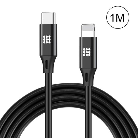 Cavo di sincronizzazione dati/ricarica HAWEEL da USB-C/Tipo-C a 8 pin da 1 m