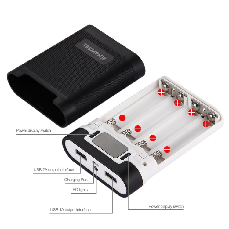HAWEEL 10000mAh Power Bank Shell Box with Dual USB Output