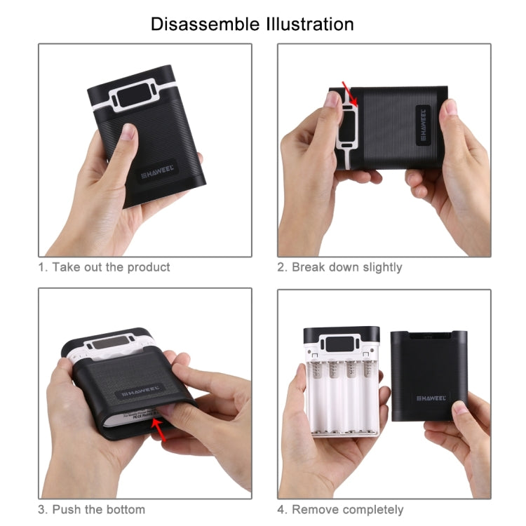 HAWEEL 10000mAh Power Bank Shell Box with Dual USB Output