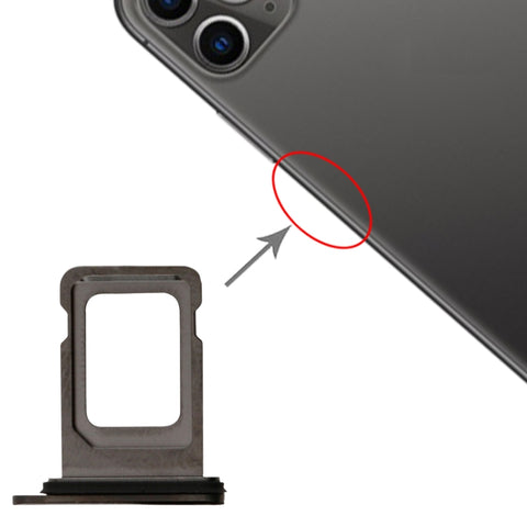 Vassoio scheda SIM per iPhone 11 Pro / 11 Pro Max (grigio siderale), Per iPhone 11 Pro, Per iPhone 11 Pro (Singolo)