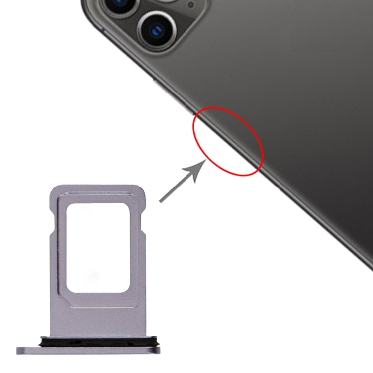SIM Card Tray for iPhone 11, For iPhone 11 (Single), For iPhone 11, For iPhone 11 (Purple), For iPhone 11(Yellow)