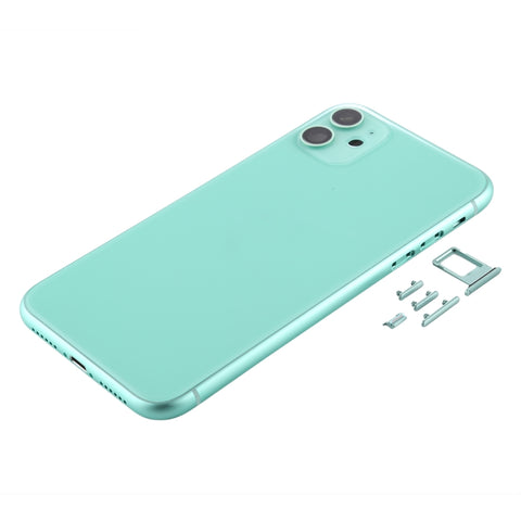 Cover posteriore con vassoio per scheda SIM, tasti laterali e obiettivo della fotocamera per iPhone 11, For iPhone 11 (Camera Lens), Back Housing Cover for11, For iPhone11 (with Camera Lens), For iPhone 11 (with Camera Lens)