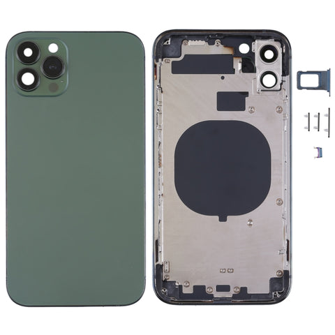 Cover posteriore con telaio elettrolitico con aspetto che imita iP13 Pro per iPhone 11, for iPhone 11(Electroplated Frame,Green)