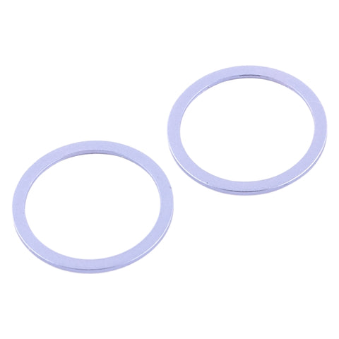 Anello di protezione in metallo con obiettivo in vetro per fotocamera posteriore da 2 pezzi per iPhone 12, For iPhone 12
