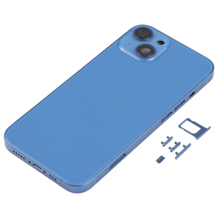Back Housing Cover with SIM Card Tray & Side  Keys & Camera Lens for iPhone 13, For iPhone 13(with SIM Card Tray & Side Keys)                           ...