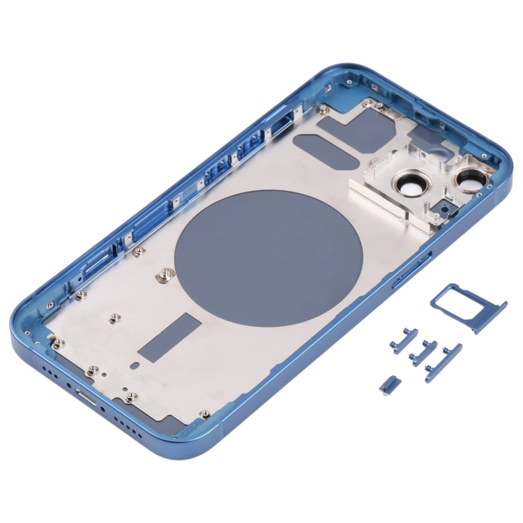 Back Housing Cover with SIM Card Tray & Side  Keys & Camera Lens for iPhone 13, For iPhone 13(with SIM Card Tray & Side Keys)                           ...
