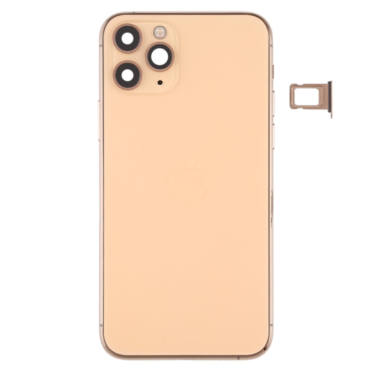 Battery Back Cover (with Side Keys & Card Tray & Power + Volume Flex Cable & Wireless Charging Module) for iPhone 11 Pro, For ip11 Pro, For iPhone 11 Pr...