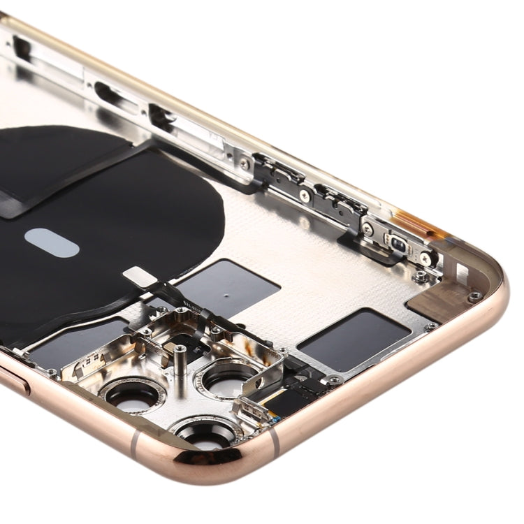 Battery Back Cover (with Side Keys & Card Tray & Power + Volume Flex Cable & Wireless Charging Module) for iPhone 11 Pro, For ip11 Pro, For iPhone 11 Pr...