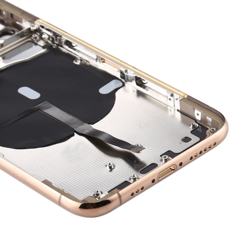 Battery Back Cover (with Side Keys & Card Tray & Power + Volume Flex Cable & Wireless Charging Module) for iPhone 11 Pro, For ip11 Pro, For iPhone 11 Pr...